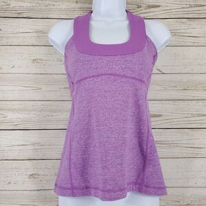 *No Pads* Lululemon Athletica Womens Size 6 Racerback Tank Top Heather Purple